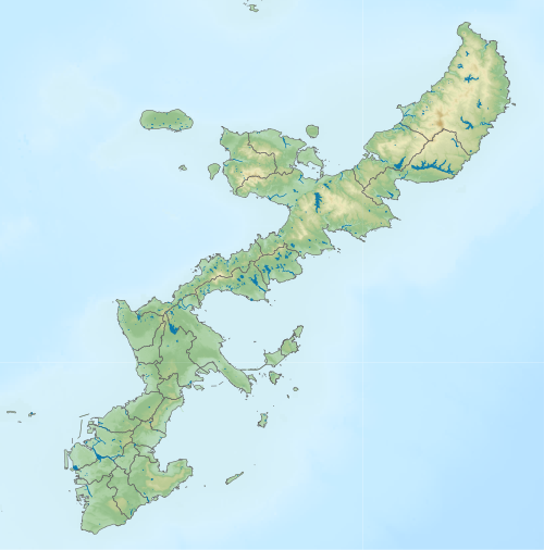 沖縄本島の正確な地形図